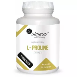 Aliness L-Proline 500 mg 100 kapsułek stawy Aliness
