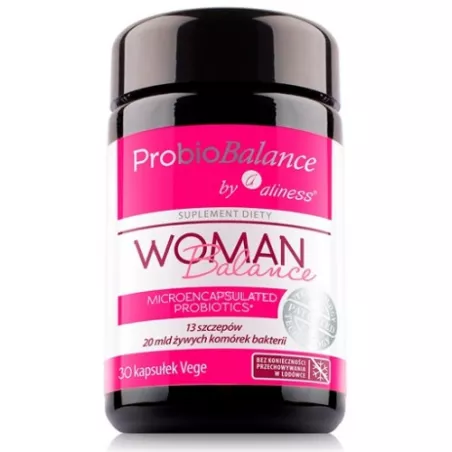 Aliness ProbioBalance WOMAN 20 MLD 30 kapsułek probiotyki na trawienie Aliness