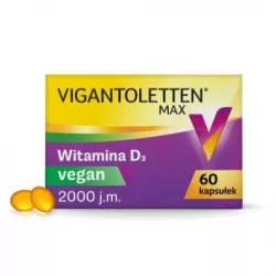Vigantoletten Max Vegan x 60 kapsułek witamina D PROCTER & GAMBLE HEALTH POLAND SPÓŁKA Z O.O.