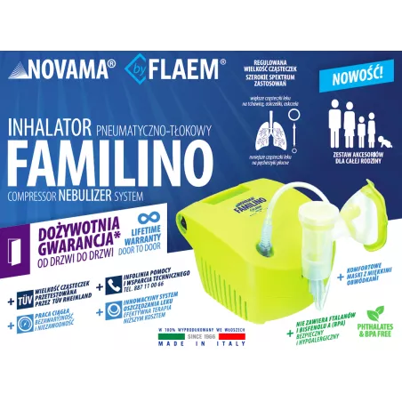 Inhalator Novama FAMILINO by Flaem x 1 sztuka Ciśnieniomierze NOVAMA