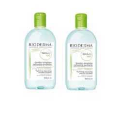 Bioderma Sebium H2O Płyn micelarny x 500 ml + 500 ml w zestawie preparaty na trądzik Bioderma