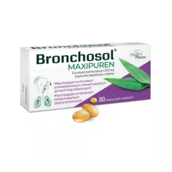 Bronchosol Maxipuren x 20 kapsułki dojelitowe miękkie chore zatoki PHYTOPHARM KLĘKA S.A.