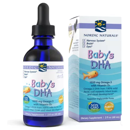 Nordic Naturals Baby's DHA 1050 mg + D3 / 60 ml trany i oleje Nordic Naturals