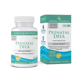 Nordic Naturals Prenatal DHA Omega 3 Vegan 60 kapsułek trany i oleje Nordic Naturals
