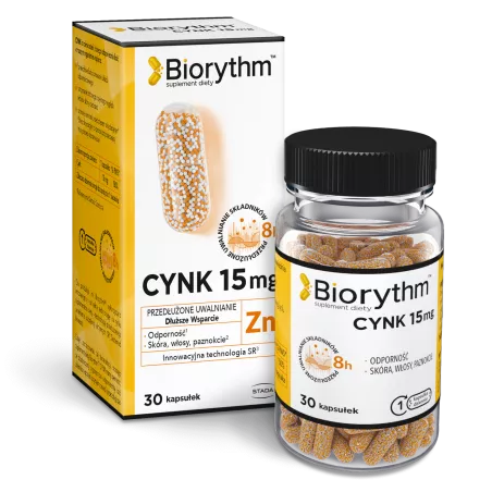 Biorythm Cynk 15 mg 30 kapsułek cynk STADA ARZNEIMITTEL AG