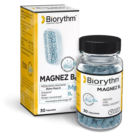 Biorythm MAGNEZ B6 x 30 kapsułek magnez STADA ARZNEIMITTEL AG
