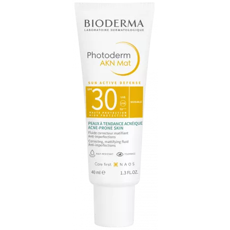 BIODERMA PHOTODERM AKN Mat SPF30 x 40 ml preparaty z filtrem UV Bioderma