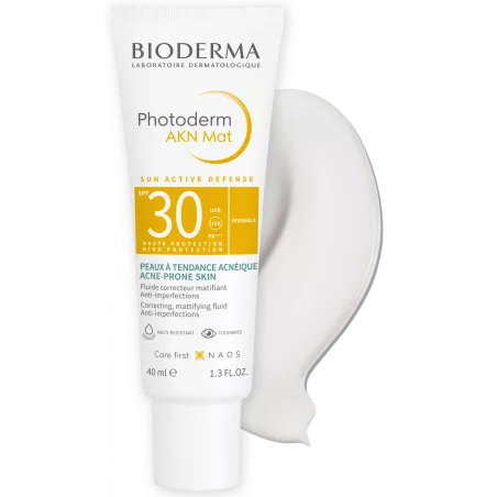BIODERMA PHOTODERM AKN Mat SPF30 x 40 ml preparaty z filtrem UV Bioderma