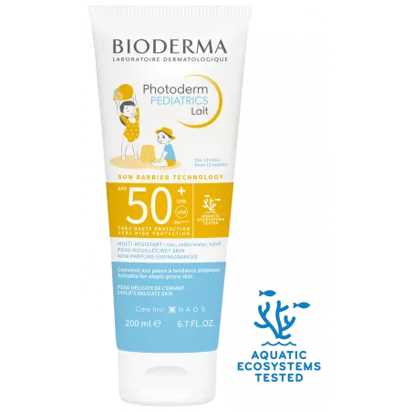 BIODERMA PHOTODERM PEDIATRICS Lait SPF50+ x 200 ml preparaty z filtrem UV Bioderma