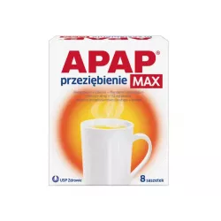 APAP przeziębienie Max 1 g+50 mg+12,2 x 8 saszetek leki na gorączkę US PHARMACIA SP. Z O.O.