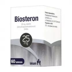 Biosteron 25 mg x 60 tabletek witaminy dla seniora PRZEDSIĘBIORSTWO FARMACEUTYCZNE LEK-AM SP. Z O.O.