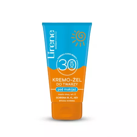 LIRENE Sun Krem żel do twarzy pod makijaż SPF 30 x 50 ml preparaty z filtrem UV LIRENE