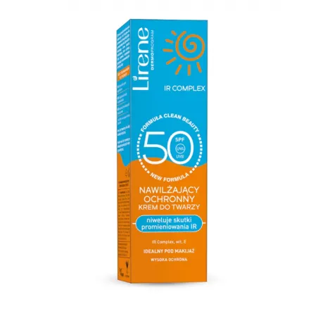 LIRENE SUN Nawilżający Ochronny Krem SPF 50 x 40 ml preparaty z filtrem UV LIRENE