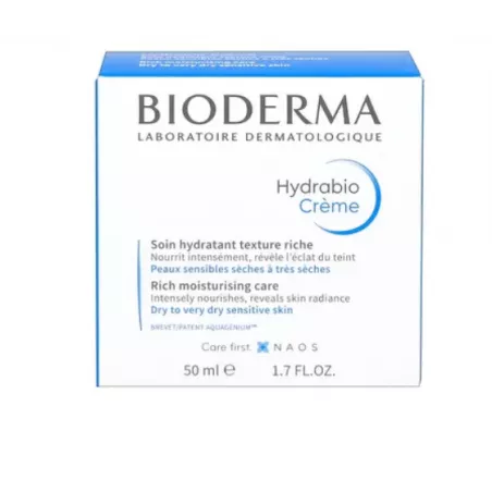 Bioderma Hydrabio Creme Krem nawilżający 50 ml do twarzy Bioderma