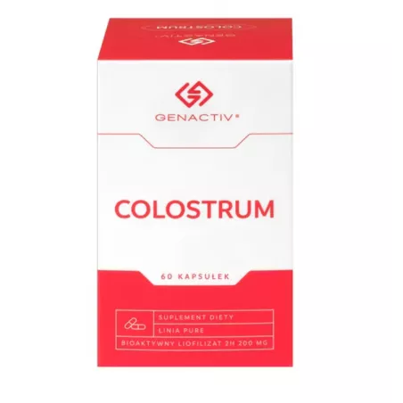 Colostrum Genactiv 200 mg x 60 kapsułek colostrum Genactiv