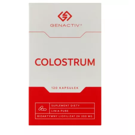 Colostrum Genactiv 200 mg x 120 kapsułek colostrum Genactiv