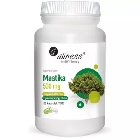 Aliness Mastika Pistacia lentiscus 500 mg x 60 kapsułek antyoksydanty Aliness