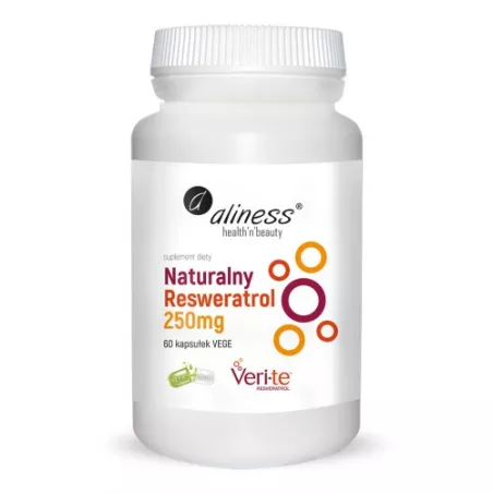 Aliness resweratrol Veri-Te 250 mg x 60 kapsułek na wzmocnienie krążenia Aliness