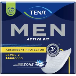 TENA MEN wkładki anatomiczne Level 2 20 sztuk Opatrunki i art. higieniczne ESSITY POLAND SP. Z O.O.