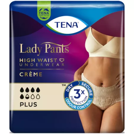 TENA Lady Pants Plus Creme L x 8 sztuk pieluchomajtki dla dorosłych ESSITY POLAND SP. Z O.O.