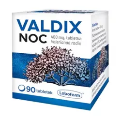 Valdix 400mg x 90 tabletek Spokój i Sen LABORATORIUM FARMACEUTYCZNE LABOFARM SP. Z O.O. SP.KOMANDYT.