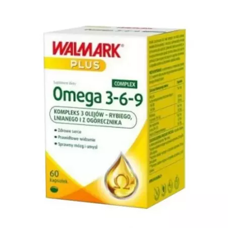 Walmark Omega 3-6-9 complex 60 kapsułek naturalne preparaty na odporność WALMARK SP. Z O.O.