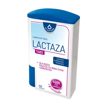 Lactaza TABS Oleofarm x 100 tabletek specjalistyczne OLEOFARM SP. Z O.O.