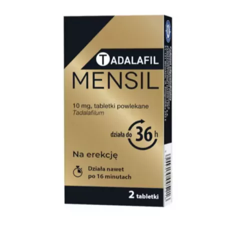 Tadalafil Mensil 10 mg x 2 tabletki powlekane Potencja⁸³ PRZEDSIĘBIORSTWO PRODUKCJI FARMACEUTYCZNEJ HASCO-LEK S.A.