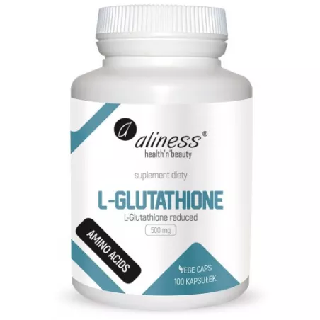 Aliness L-Glutathione reduced 500 mg x 100 kapsułek antyoksydanty Aliness