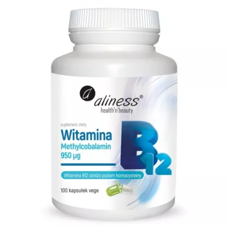 Aliness Witamina B12 x 100 kapsułek witaminy z grupy B Aliness