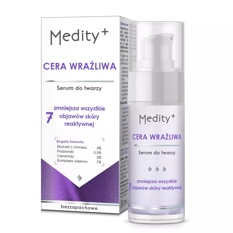 AVA Laboratorium Kosmetyczne MEDITY + CERA WRAŻLIWA Serum do twarzy x 30 ml — Składniki i ocena