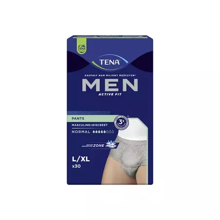 TENA Men Pants Normal Grey L/X x 30 sztuk pieluchomajtki dla dorosłych ESSITY POLAND SP. Z O.O.
