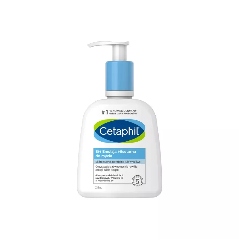 GALDERMA POLSKA SP. Z O.O. CETAPHIL EM Emulsja micelarna do mycia x 236ml — Składniki i ocena