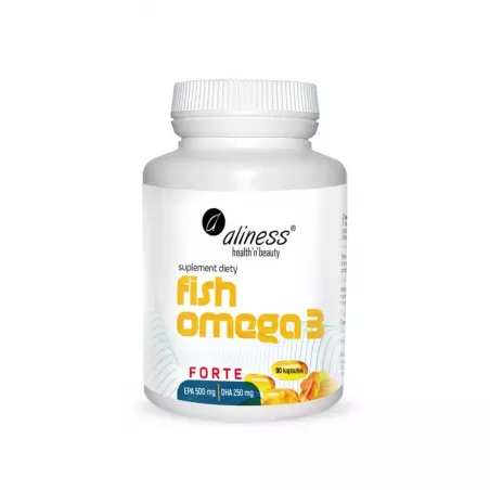 Aliness Fish omega 3 FORTE x 90 kps kwasy omega Aliness