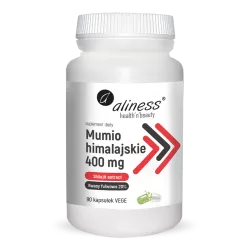 Aliness Mumio himalajskie (Shilajit extract) 400 mg 90 kapsułek naturalne preparaty na odporność Aliness
