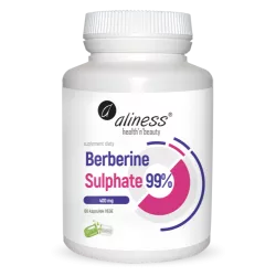 Aliness Berberine Sulphate 99% 400 mg 60 kapsułek antyoksydanty Aliness