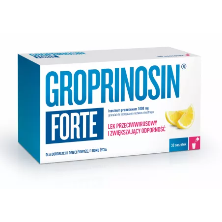 Groprinosin Forte granulat x 30 saszetek inne produkty GEDEON RICHTER POLSKA SP.Z O.O.