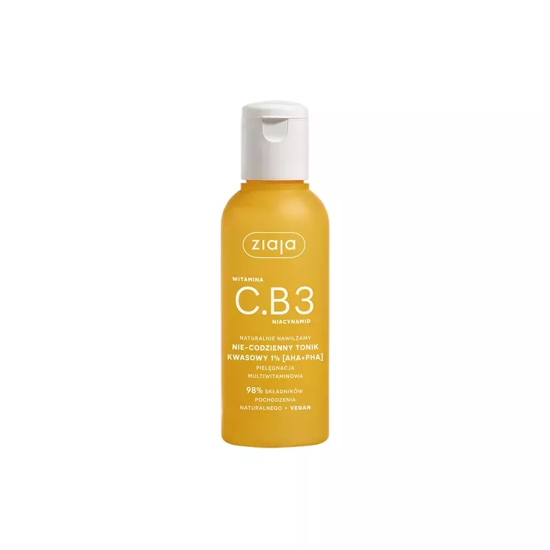 ZIAJA LTD. Z.P.L. SP. Z O.O. ZIAJA WITAMINA C.B3 NIACYNAMID tonik x 120 ml — Składniki i ocena