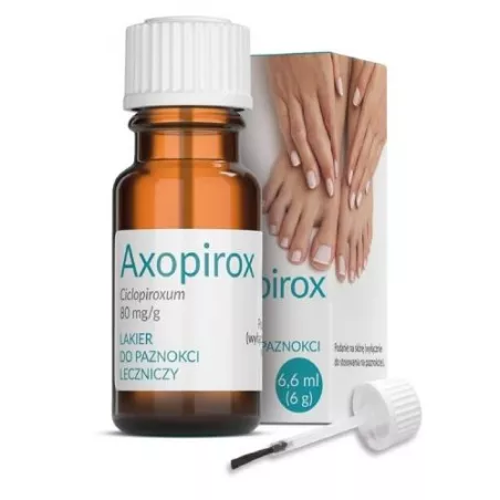Axopirox lakier do paznokci - lek bez recepty 0,08g/g x 6,6 ml leki na grzybicę AXXON SP. Z O.O.
