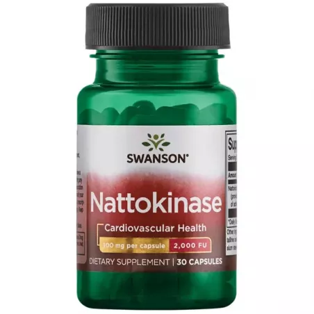 SWANSON Nattokinase 100 mg 2000FU x 30 kapsułek na wzmocnienie krążenia Swanson