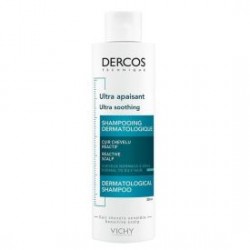 VICHY DERCOS Szampon ultrakojący do włosów tłustych x 200 ml do włosów VICHY
