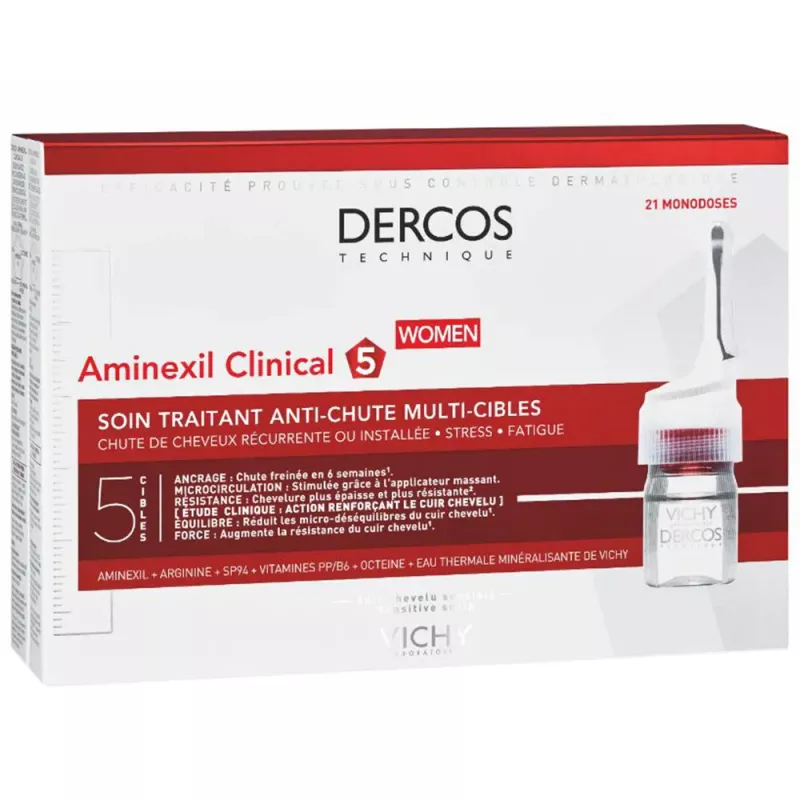 L'OREAL POLSKA Vichy Aminexil Clinical 5 dla kobiet x 21 ampułek — Składniki i ocena