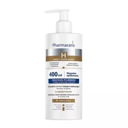 Pharmaceris H miceralny szampon kojąco-nawilżający dla skóry wrażliwej x 400 ml do włosów
