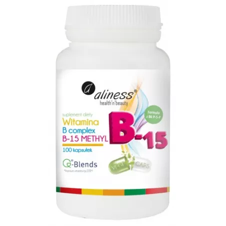 Aliness Witamina B15 Methyl x 100 kapsułek witaminy z grupy B Aliness