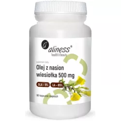Aliness wiesiołek olej z nasion 500 mg x 90 kapsułek trany i oleje