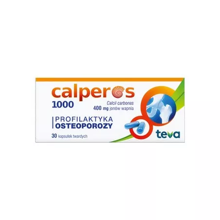 Calperos 1000 kapsułki 1g x 30 kapsułek osteoporoza TEVA PHARMACEUTICALS POLSKA SP. Z O. O.