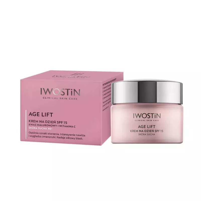PERRIGO POLAND SP. Z O.O. IWOSTIN AGE LIFT Krem na dzień SPF15 cera sucha x 50 ml — Inhaltsstoffe i ocena