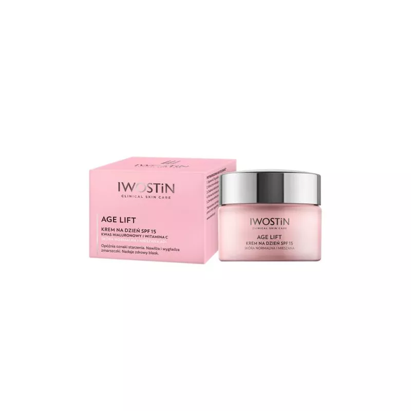 PERRIGO POLAND SP. Z O.O. IWOSTIN AGE LIFT Krem na dzień SPF15 cera normalna i mieszana x 50 ml — Inhaltsstoffe i ocena