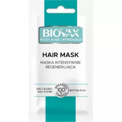 BIOVAX Maseczka intensywnie regenerująca do włosów słabych i wypadających x 20ml ( data ważności 31.07.2025 ) do włosów OCEAN...