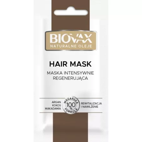 Biovax Maseczka intensywnie regenerująca Naturalne Oleje x 20 ml do włosów OCEANIC S.A.